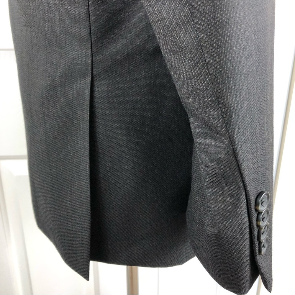 Pronto Uomo 100% wool Sport Coat 40R‎ Blazer Jacket Men’s Dark Gray 2 Button - Picture 7 of 15